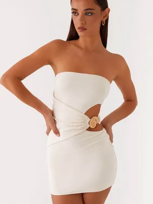Peppermayo So Iconic Mini Dress - Ivory thumbnail 1