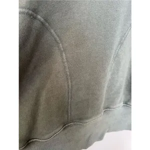 aerie Vintage Popover Olive Green Notch-Henley Pullover Sweatshirt Size XS thumbnail 4