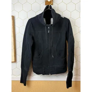 Lululemon Vintage Black Igloo Sunrise Full Zip Fleece Jacket - Size - 8 thumbnail 6