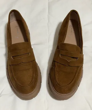 Wonderly Lana Women's Suede Lug Sole Penny Loafers thumbnail 1