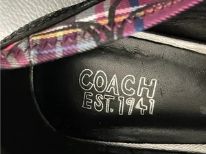 Coach Womens Poppy Tartan Sequin Shoes Ballet Style Flats SZ 7B A2788 thumbnail 5