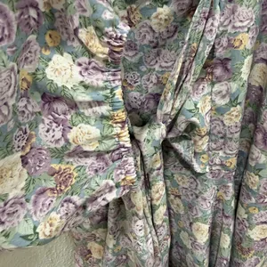 ASTR The Label Long Sleeve Mini Floral Dress in Lavender Romantic Boho Garden thumbnail 4