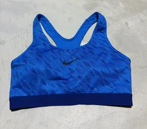 Nike Blue Racerback Sports Bra medium thumbnail 1