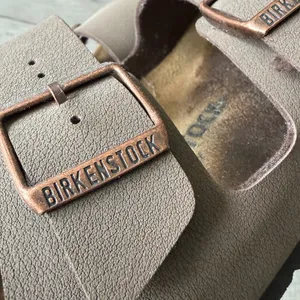 Birkenstock Arizona Sandals Brown Leather Buckle Comfort Size 40 thumbnail 6
