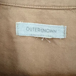 Outerknown S.E.A. Jumpsuit Coverall organic cotton linen blend tan Medium thumbnail 10