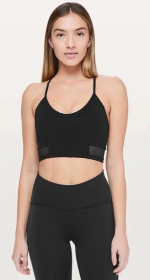Lululemon Get Strappy Bra Black 6 thumbnail 1