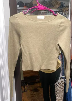 Meshki New Green  Knit Top thumbnail 1