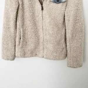 [Pendleton] Cream Full Zip Flannel Flap Pocket Fleece Sherpa Jacket Size Small S thumbnail 5