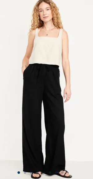 Old Navy Linen Pants Wide-Leg thumbnail 1