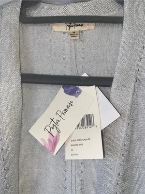 Brighton Silver Shimmer Open-Front Cardigan thumbnail 2