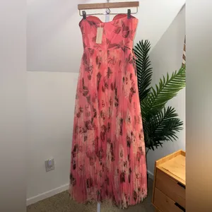 Hutch Costella Pink Blush Floral Tulle Gown Dress size 14‎ NWT thumbnail 9
