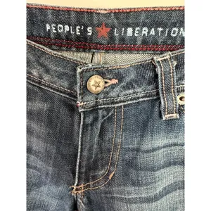 People's Liberation Tanya Boot Cut Low Rise Medium Whisker Jeans Women's Sz 26 thumbnail 6