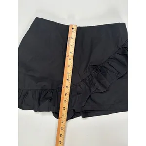 The Impeccable Pig Skort Sz M Black‎ Ruffle Preppy Tennis Prep Activewear thumbnail 8