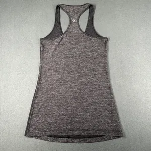 Lululemon Tank Top Womens 6* Heather Gray Cool Racerback Tank Top Pullover thumbnail 4