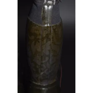 Bogs Rain Boots Women Size 9 Black Floral Damask Waterproof Neoprene Good thumbnail 8