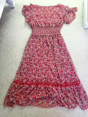 Max Studio Pink Floral Maxi Dress thumbnail 3
