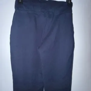 Abercrombie & Fitch Women’s Navy High Rise Wide Leg Pants Split Hem Pull-On Smal thumbnail 7