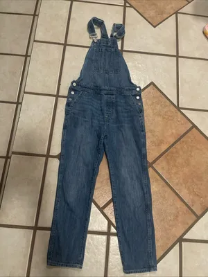 GAP Grey Denim Overalls thumbnail 2