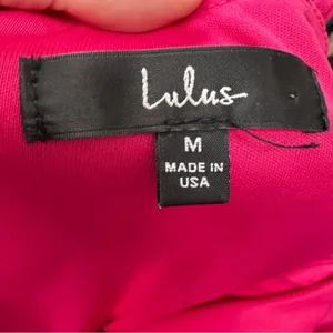Lulus Fuchsia Pink Bodycon Mini Dress Womens M Barbie Sleeveless Cocktail thumbnail 6