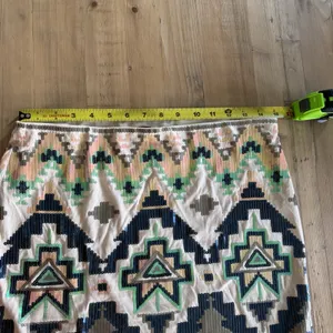 Express Women S Festive Party Boho Sequin‎ Aztec Print Mini Skirt thumbnail 7