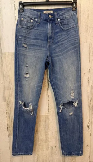 Madewell Womens 26 The Perfect Vintage Jean Distressed Ripped thumbnail 1