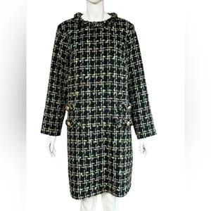 Tuckernuck Holly Tinsel Tweed Long Sleeve Jackie Dress Size Large. A1 thumbnail 2