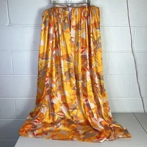 Acler Haslam Maxi Strapless Size 8 Orange/Pink Miami travel golden print thumbnail 11