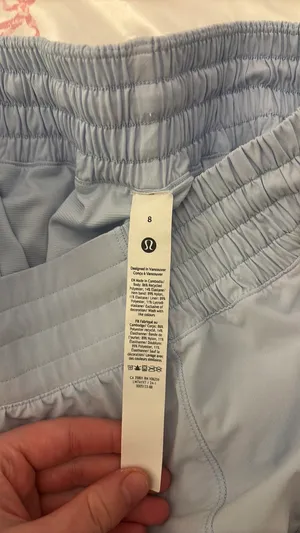 Light blue Lululemon 4 inch shorts thumbnail 5