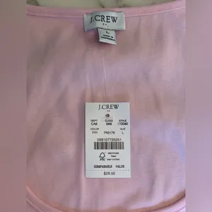 NWT J Crew tank Pink 💕 Sz L CG040 Sold out! thumbnail 5