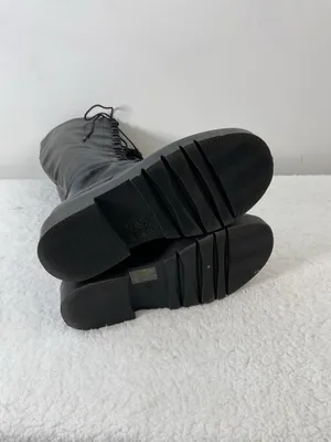 Nasty Gal Black Lace-Up Knee High Boots Size 5 thumbnail 6