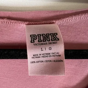 Pink Victorias secret dog logo Large tee shirt long sleeve Casual‎ thumbnail 4