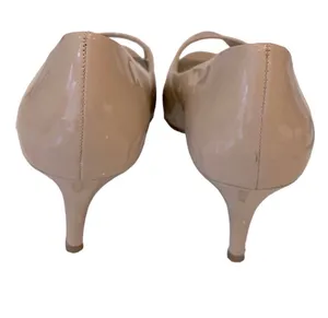 Ellen Tracy Vanna Nude Tan Peep Toe Heels Pumps Shoes 10 Neutral thumbnail 3