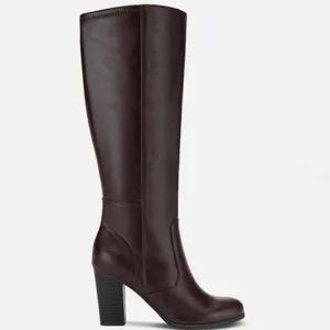 Style & Co Elegant Brown Knee-High Women's Boots Size 7W Extra Wide Calf thumbnail 2