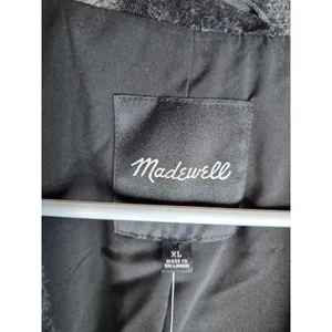 NWT Madewell Oversized Dorset Blazer Jacket Buffalo Check Plaid Boiled Wool XL thumbnail 5