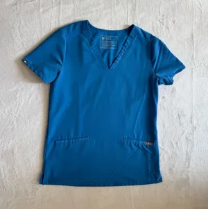 Figs Capri Blue Casma Scrub Top - size XS thumbnail 1