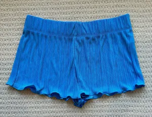 Colsie Plisse Blue Shorts Size M thumbnail 1