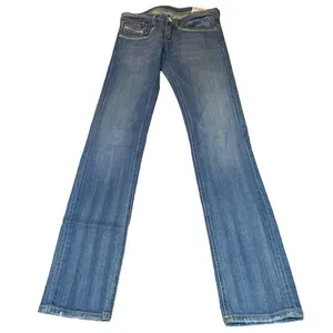 Y2K Diesel Size 6 Bootcut‎ Jean Green Embroidery Pockets Coastal Cowgirl Western thumbnail 2