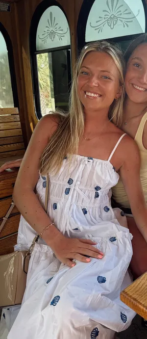 Seashell maxi dress White thumbnail 1