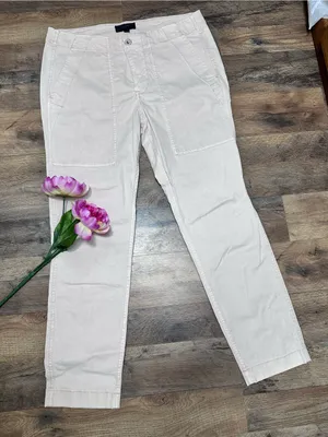 J. Crew Soft Pale Pink Ankle Cropped Jeans thumbnail 1