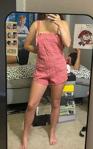 BDG pink overalls thumbnail 1