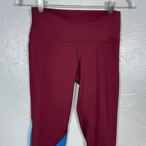 Cotopaxi Women S Maroon Orange Blue Mariposa Colorblock Leggings Athleisure thumbnail 3