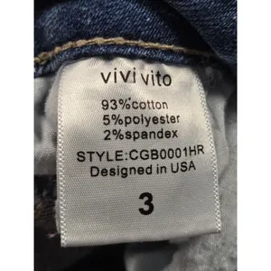 Vivo Vito Soft Stretch Medium Wash Denim Jeans Size 3 Small thumbnail 4