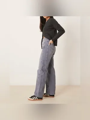NWOT Free People We the Free Aster Straight Leg Jeans - slate grey - 27 thumbnail 4