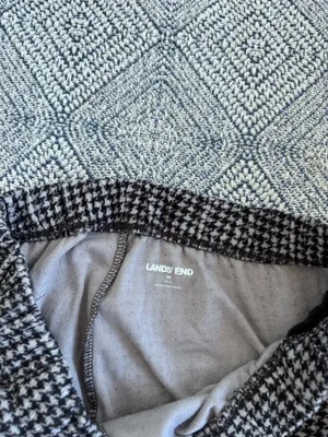 Lands End Houndstooth Pull On Work Pants thumbnail 3