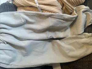 Nike Light Blue High-Waist‎ Drawstring Sweatpants thumbnail 4