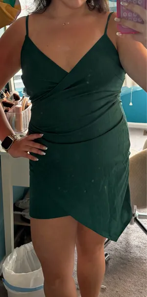 SheIn Asymmetrical wrap dress thumbnail 1