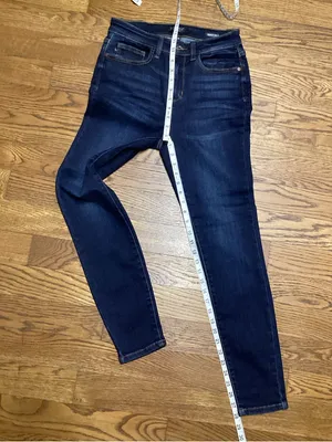 Judy Blue high rise skinny dark wash jeans size 7/28 style 82253 thumbnail 5
