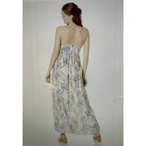 Rip Curl Sea Breeze Maxi Dress Beach Tropical Floral White Size XL thumbnail 3