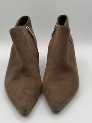 Steven by Steve Madden Bergen Taupe Suede Pointed Toe Booties Women’s 7.5 thumbnail 3