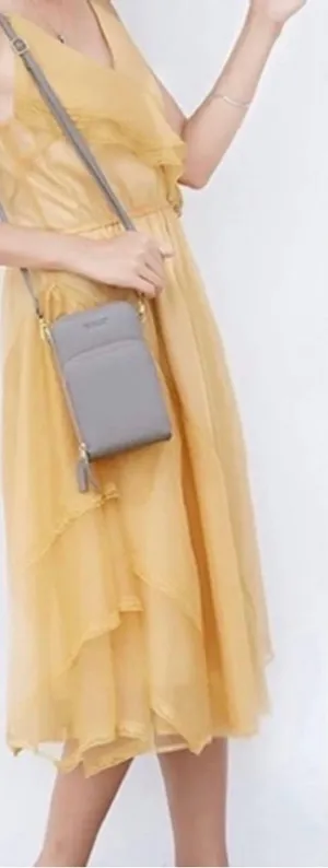 Forever Young Grey Vertical Crossbody Handbag thumbnail 1